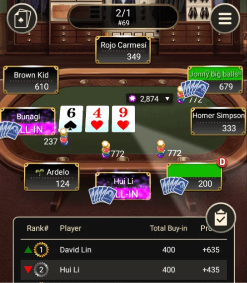 Poker scoring